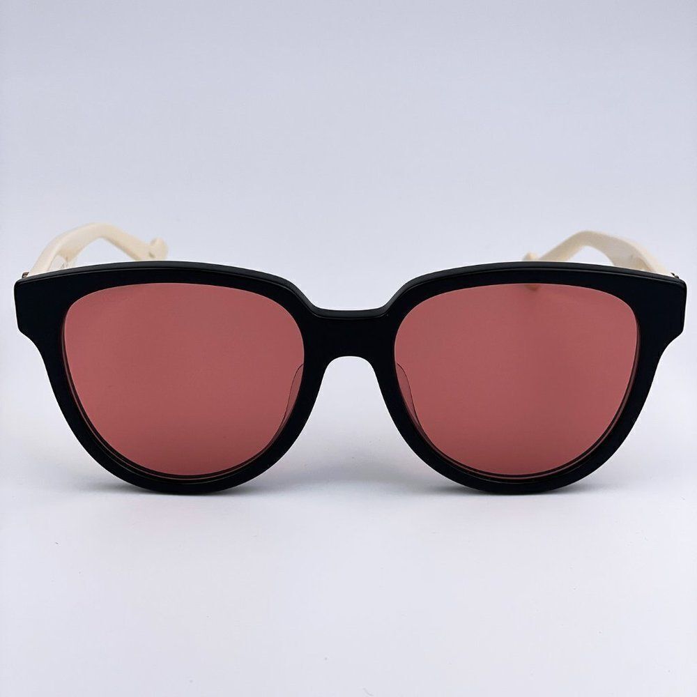 SALE! NEW Gucci GG0960SA 004 Black White Orange Wayfarer Women Sunglasses